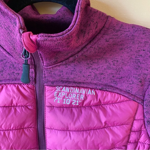 Scandinavian Explorer Women's Pink Puffer Jacket Size Small - Picture 2 of 10